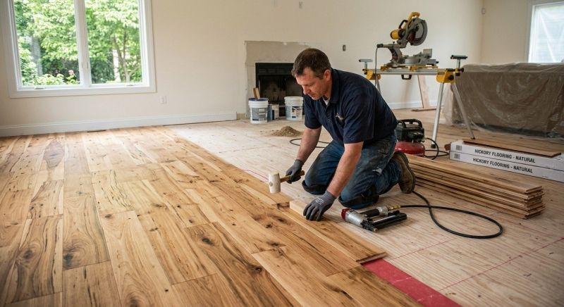 Hickory Floor Installation in Troy, MI