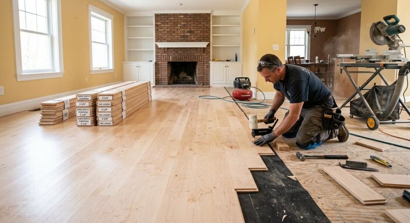 Maple Flooring Installation in Clarkston, MI