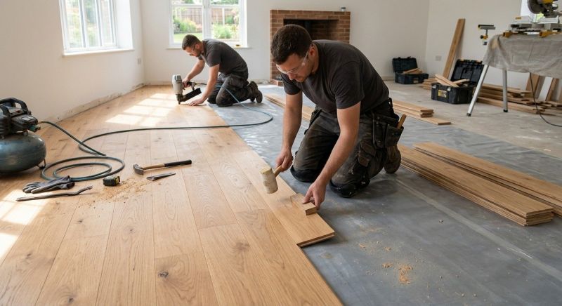 Oak Floor Installation in Berkley, MI