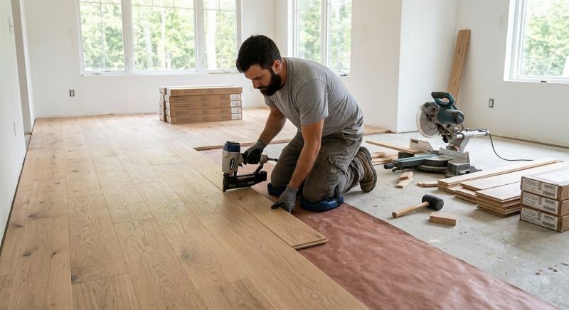 Oak Floor Installation in Birmingham, MI