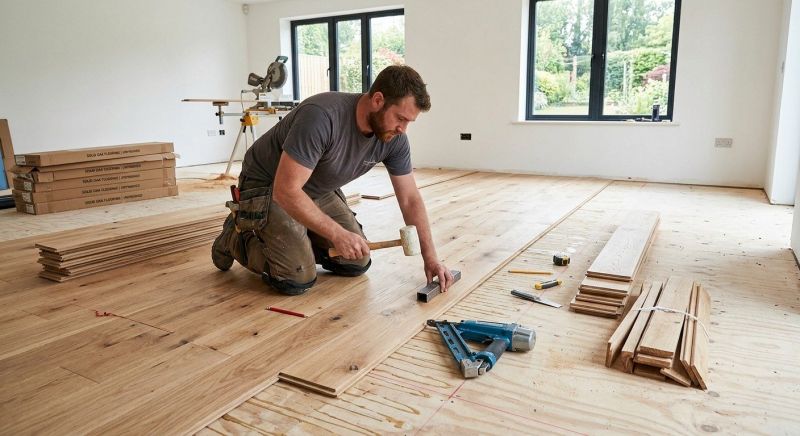 Oak Floor Installation in Highland, MI