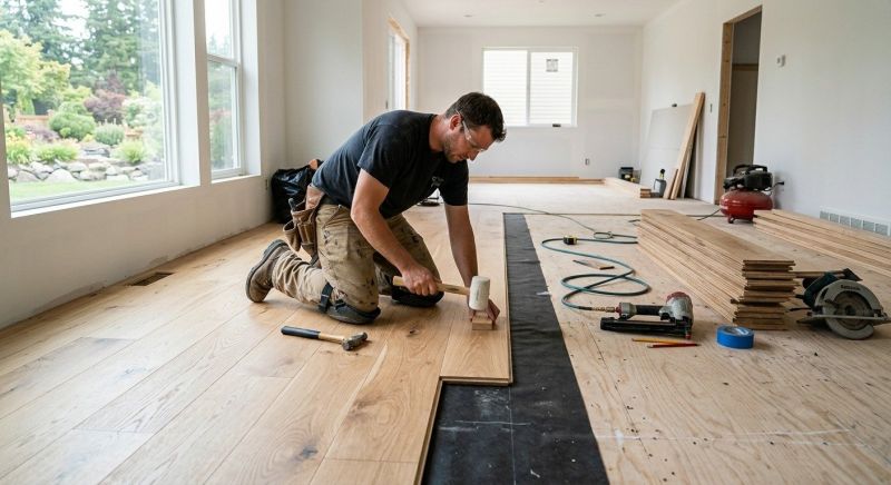 Oak Floor Installation in Keego Harbor, MI