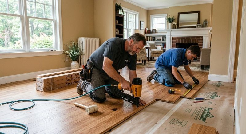 Oak Floor Installation in Keego Harbor, MI
