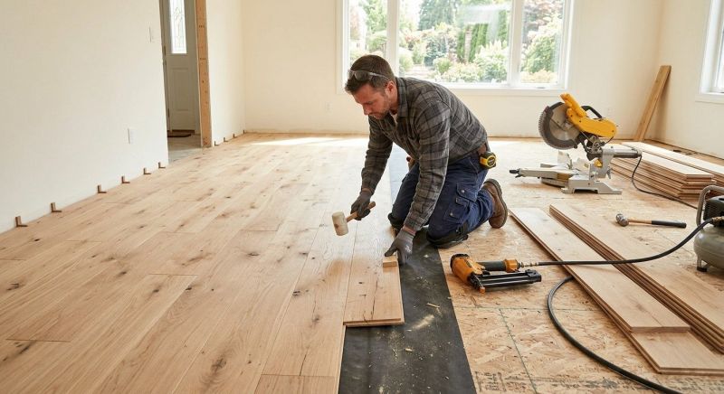 Oak Floor Installation in Lake Orion, MI