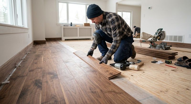 Walnut Flooring Installation in Troy, MI