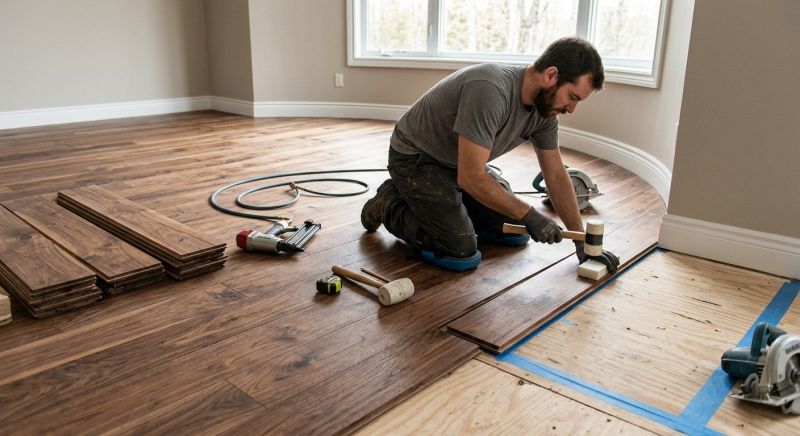 Walnut Flooring Installation in Troy, MI