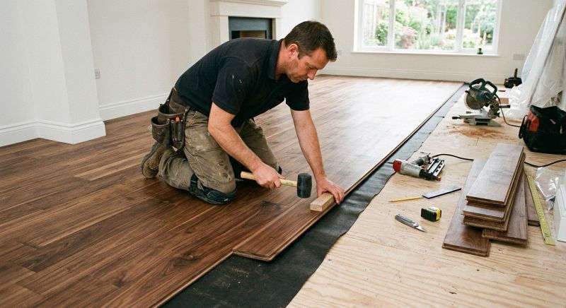 Walnut Flooring Installation in Troy, MI