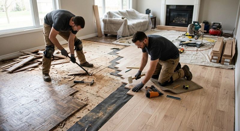 Wood Floor Replacement in Redford, MI
